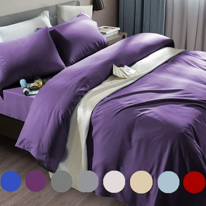 Efficient SONORO KATE Bed Sheet Set Super Soft Microfiber 1800 Thread Count Luxury