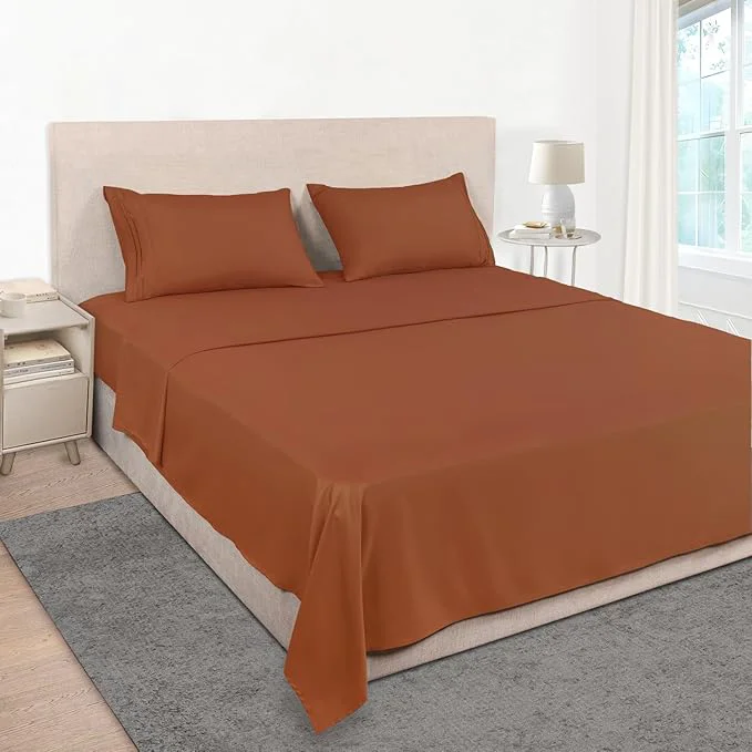 Carefully Designed Mejoroom Queen Size Sheet Set Premium Material