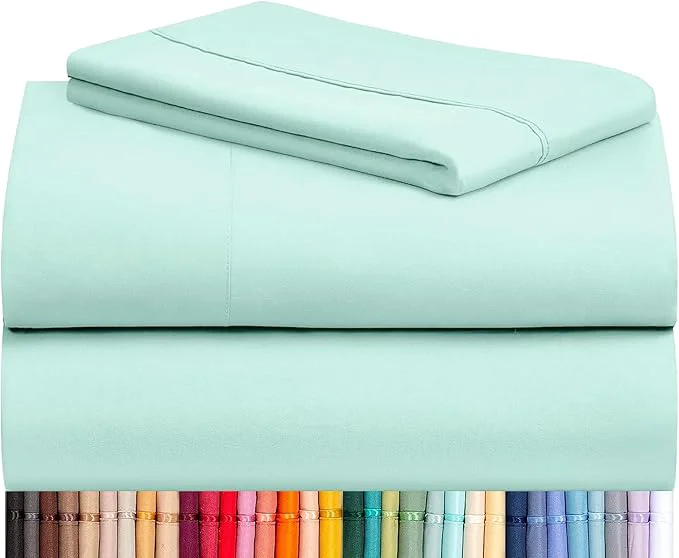 Efficient LuxClub 3 PC Twin Sheet Set Deep Pockets Wrinkle Cooling Bed Sheets Hotel Lightweight