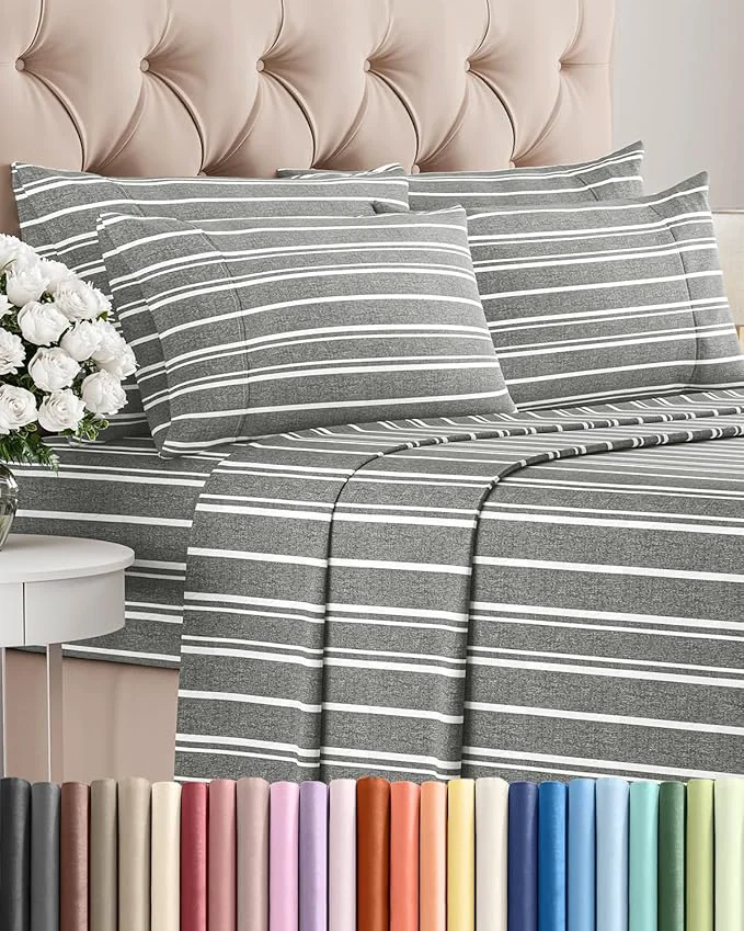 Breathable Full 6 Piece Sheet Set Long-Lasting