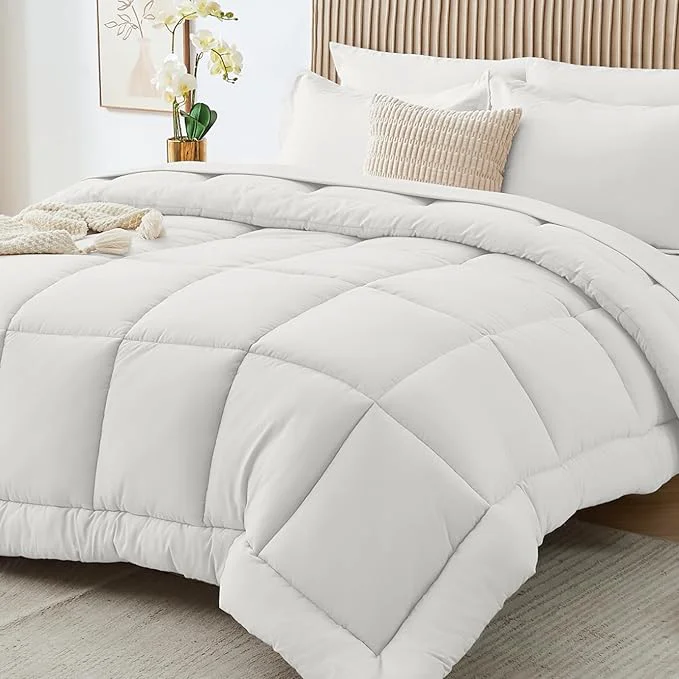 Comfortable Sasttie Queen Comforter Set 7 Pieces Bed in a Bag Queen Complete Bedding Set Easy-to-Use