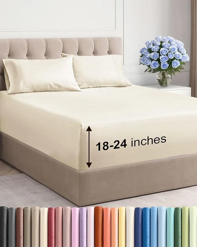 Excellent Extra Deep King Sheet Set Fine Crafted