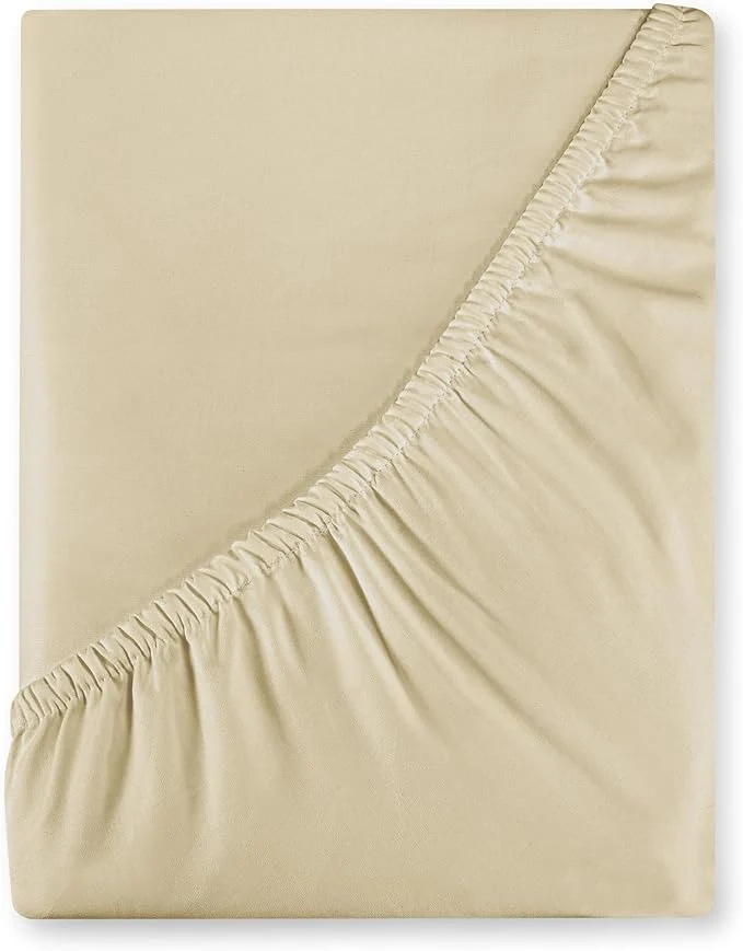 Elegant Royale Linens 400 Thread Count American Grown Cotton Fitted Sheet Queen Proven