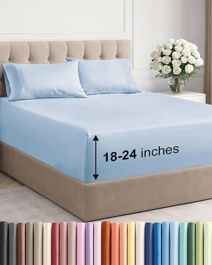 Clean Extra Deep Cal King Sheet Set Consistent
