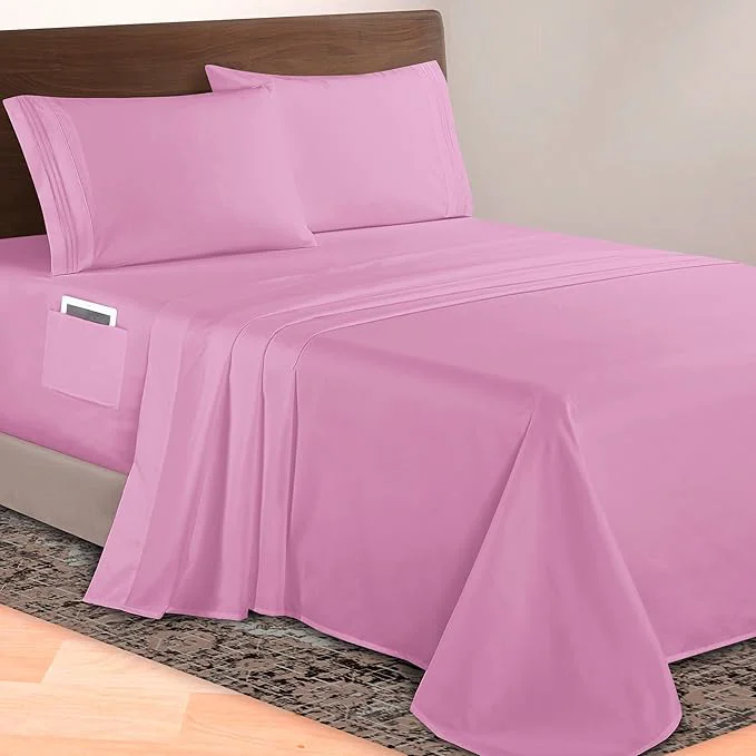 Specialty Elegant Comfort Luxurious 1500 Premium Hotel Quality Microfiber 4-Piece Sheet Versatile