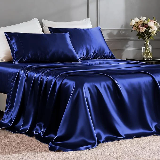 Authentic FreshCulture Satin Sheets Full Size Superior