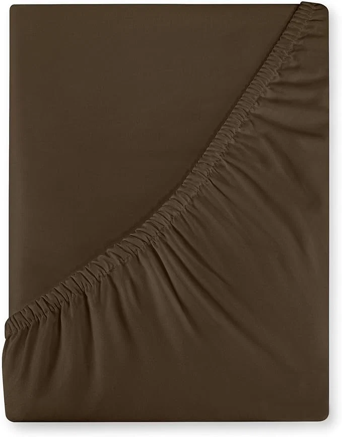 Comfortable Royale Linens 400 Thread Count American Grown Cotton Fitted Sheet King Size Solid