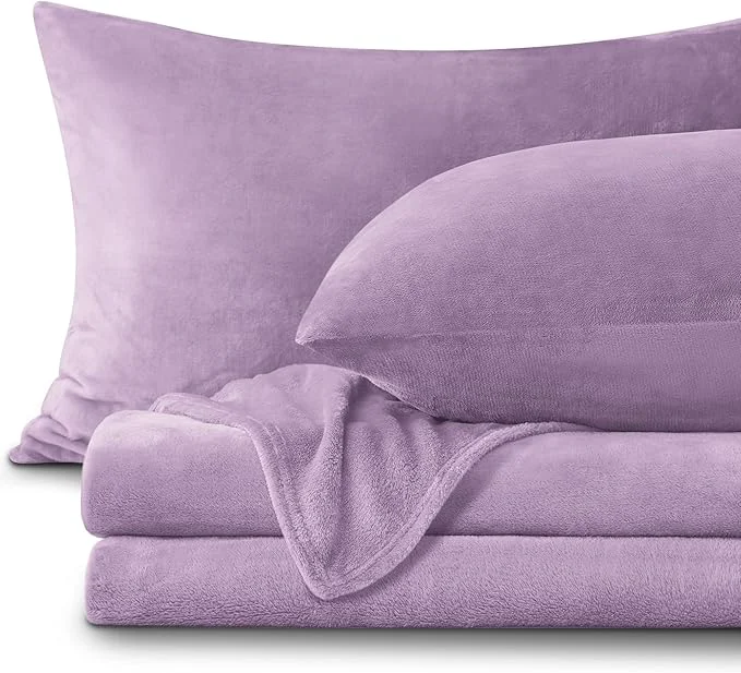 Soft BEDELITE Flannel Sheets Queen Size Lavender Selected