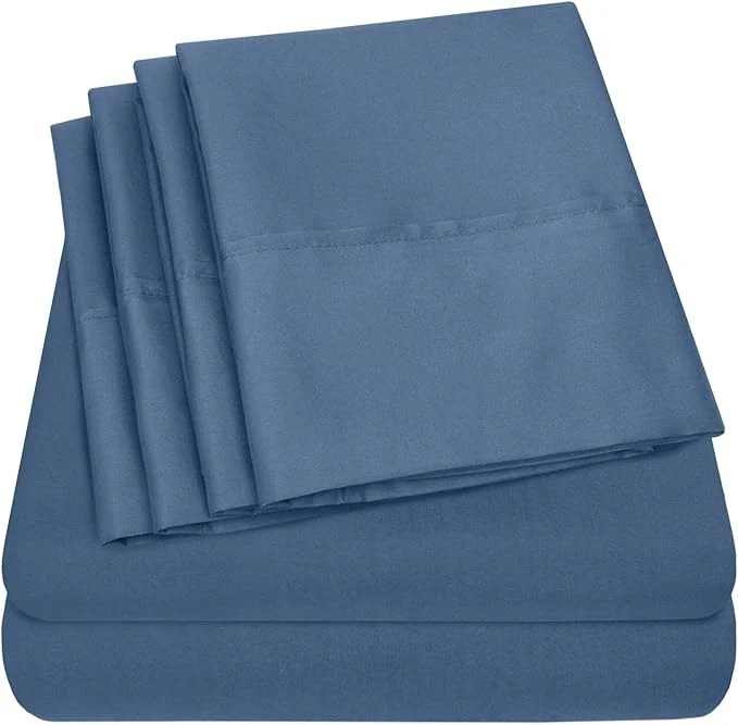 Top-Quality Sweet Home Collection 6 Piece 1500 Supreme Collection Brushed Microfiber Deep Eco-Friendly