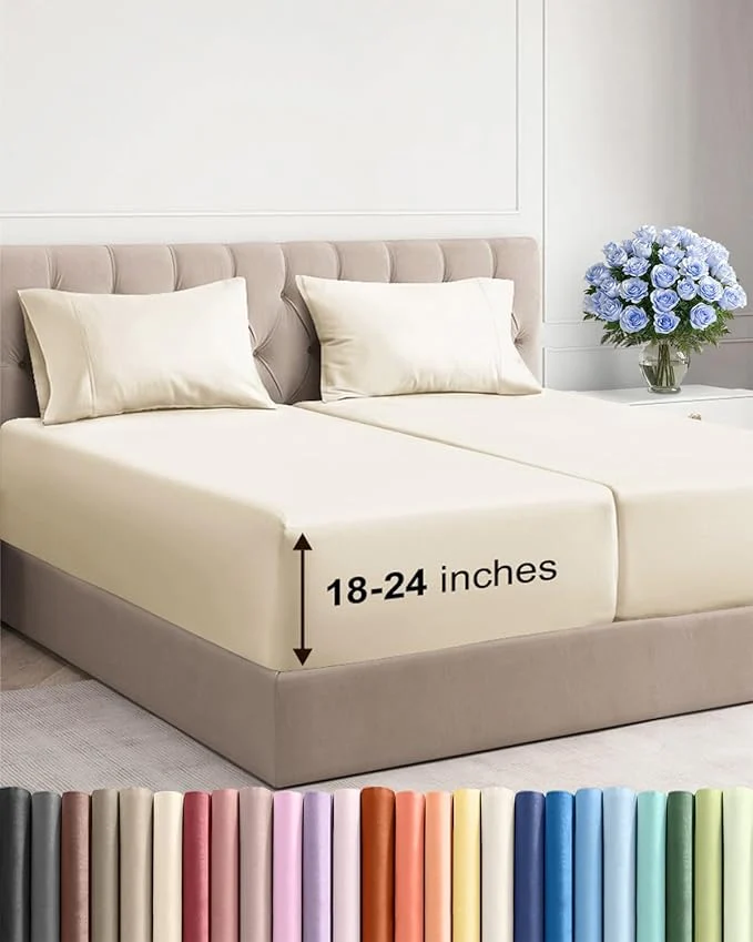 User-Friendly Extra Deep Split King Sheet Set Expertly Made