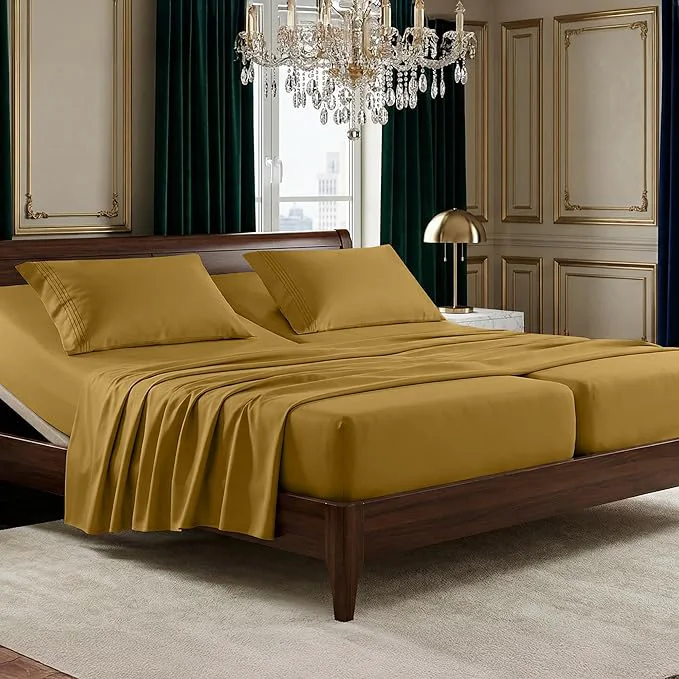 Detailed Elegant Comfort Luxurious 1500 Premium Hotel Quality Microfiber Three Line Organic