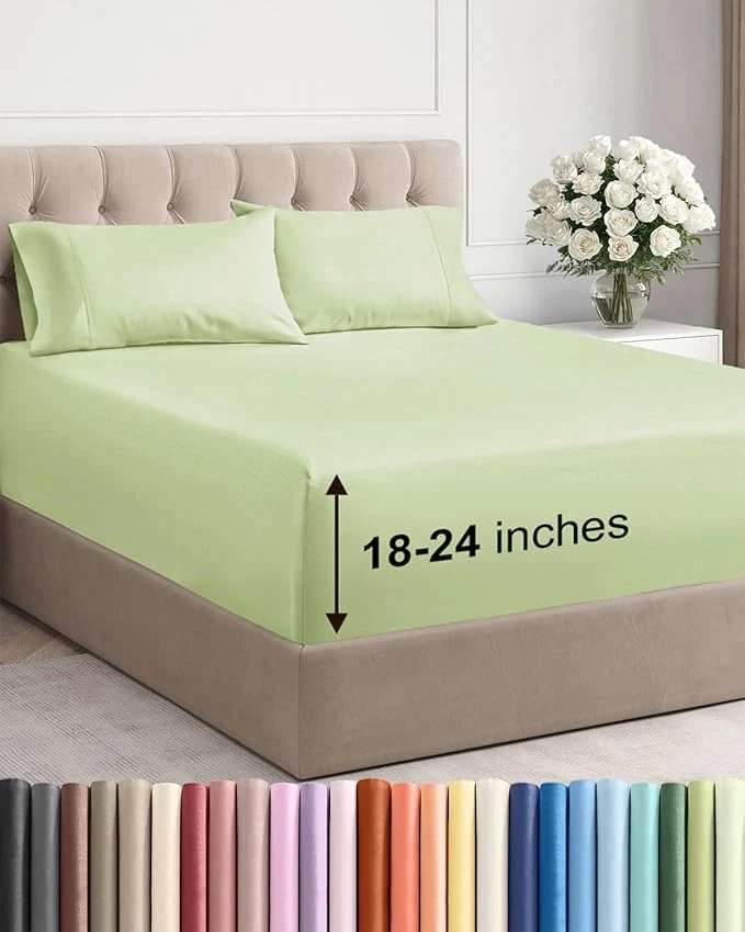 Fine Crafted Extra Deep Queen Sheet Set Professional
