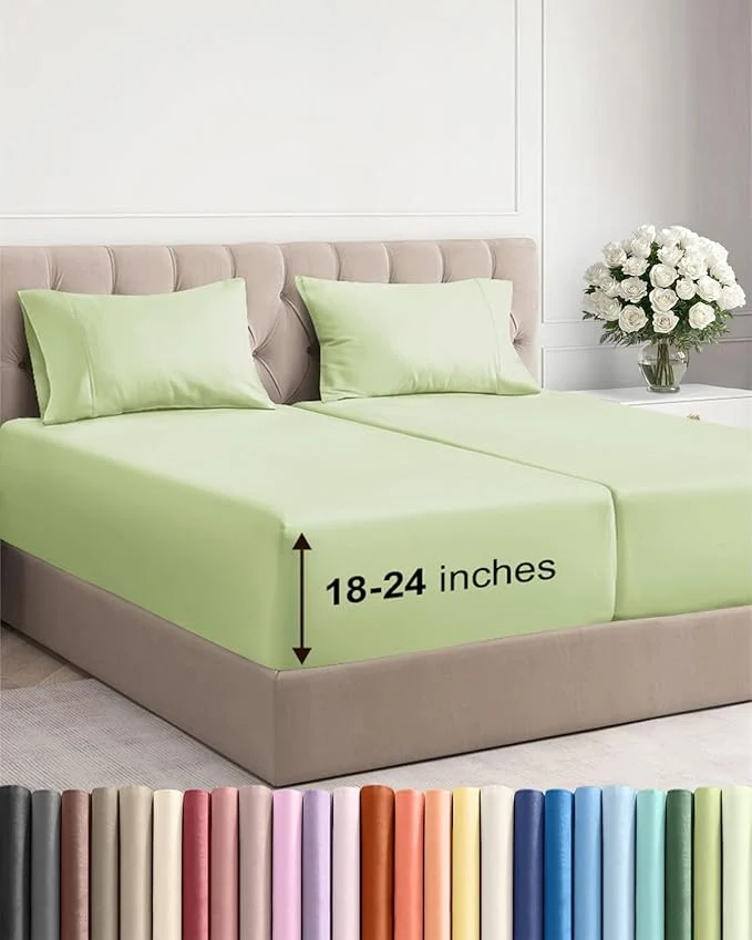 Unique Extra Deep Split King Sheet Set Recyclable