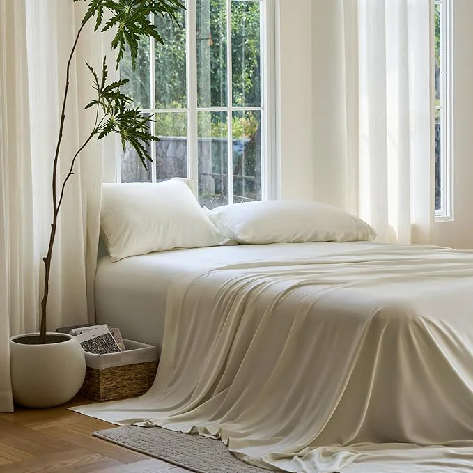 Advanced DOZ Sheet Set Viscose derived from Bamboo Organically Grown Buttery Soft Top-Quality