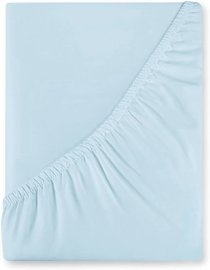 Enhanced Royale Linens 400 Thread Count American Grown Cotton Fitted Sheet King Size Traditional