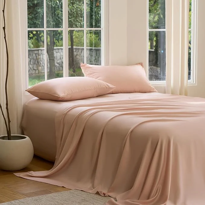 Crafted DOZ Sheet Set Viscose derived from Bamboo Organically Grown Buttery Soft Top-Quality