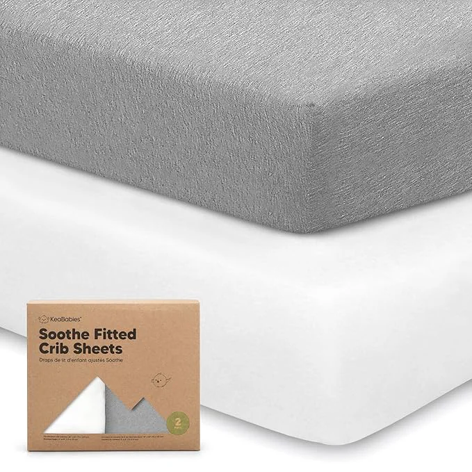 Pure KeaBabies 2-Pack Organic Crib Sheets Trendy