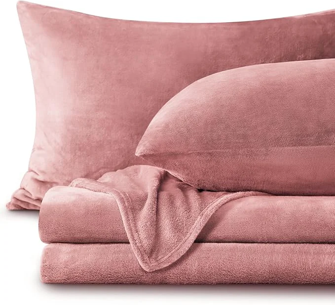 Trendy BEDELITE Flannel Sheets Full Size Dusty Pink Proven