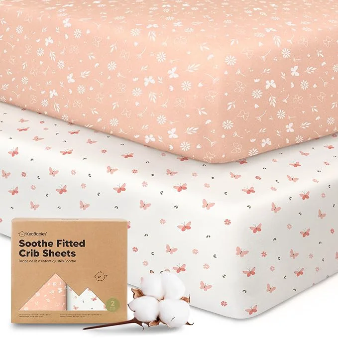 Premium Material KeaBabies 2-Pack Organic Crib Sheets Exclusive