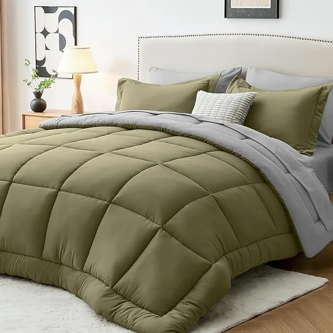 Superior Sasttie King Size Comforter Set 7 Pieces Bed in a Bag King Complete Bedding Classic