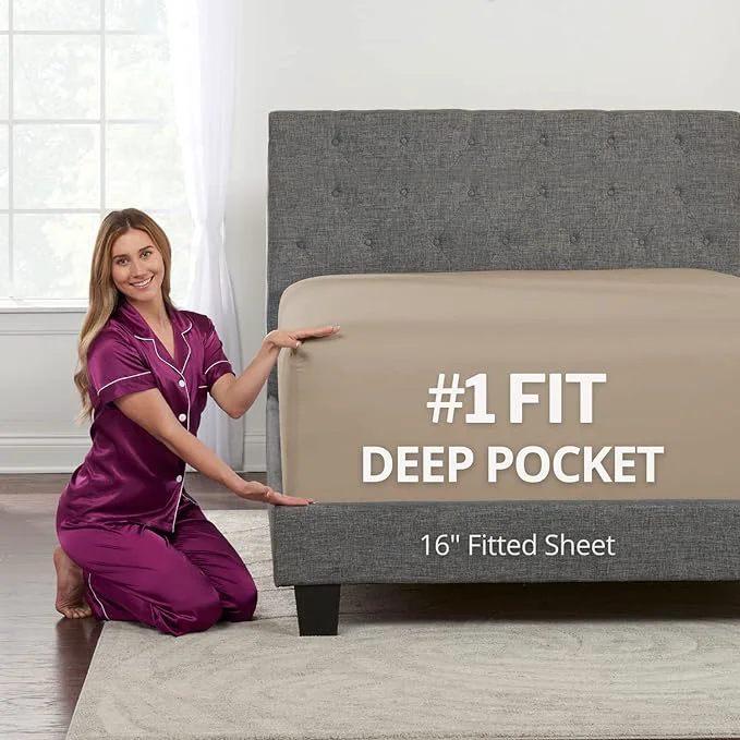 Smooth California King Fitted Sheet Deep Pocket – 16 Cal King Fitted Sheet Fit Trendy