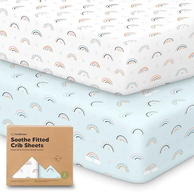 Refined KeaBabies 2-Pack Organic Crib Sheets Selected