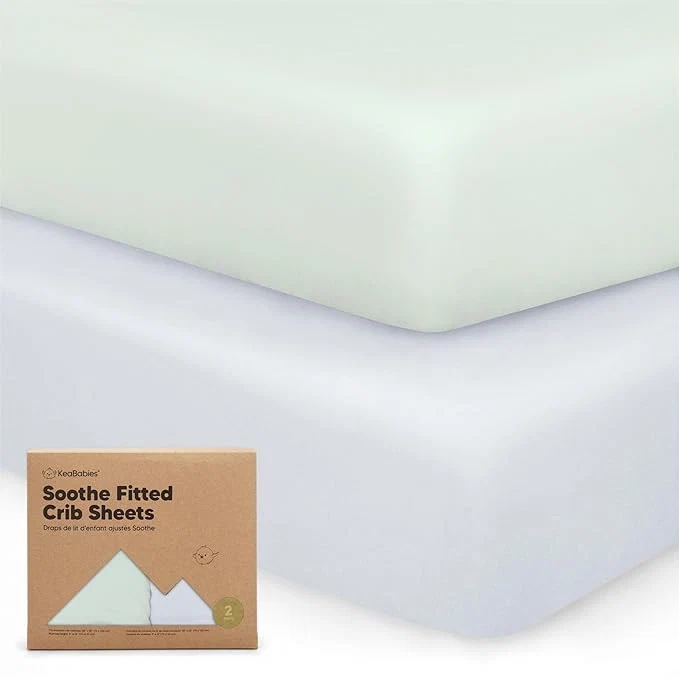 Lightweight KeaBabies 2-Pack Organic Crib Sheets Recyclable