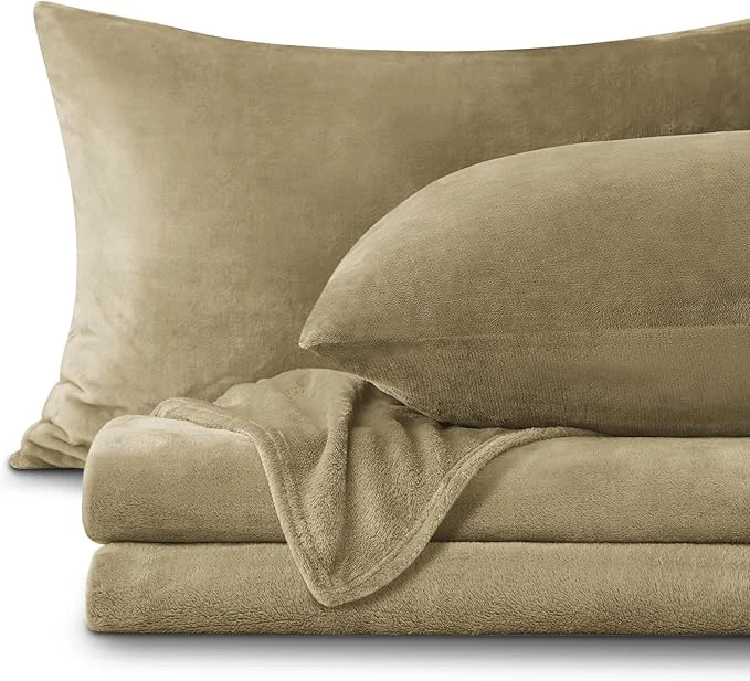 Comfortable BEDELITE Flannel Sheets Full Size Camel Outstanding