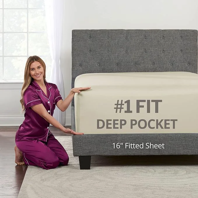 Efficient Kids Twin XL Fitted Sheet – Extra Deep Pocket Twin XL Fitted Sheet Only – Practical
