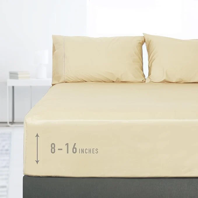 Unique Sunflower Full Fitted Sheet 1-Piece Deep Pocket Fitted Bottom Sheet 16 Responsible