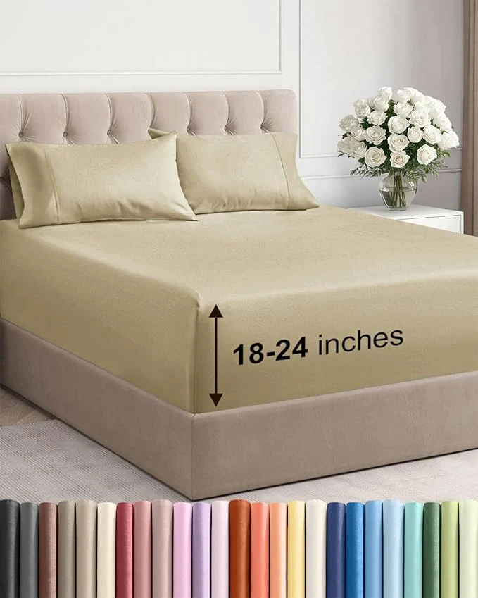 Authentic Extra Deep Full Sheet Set Luxury