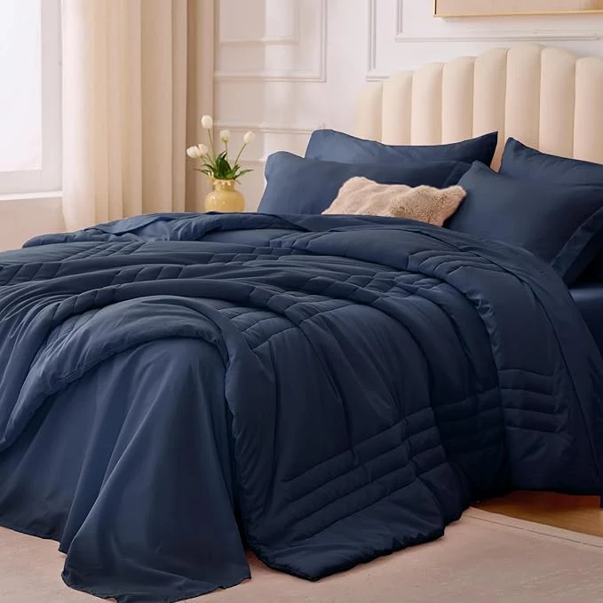 User-Friendly Twin Comforter Set Navy Premium