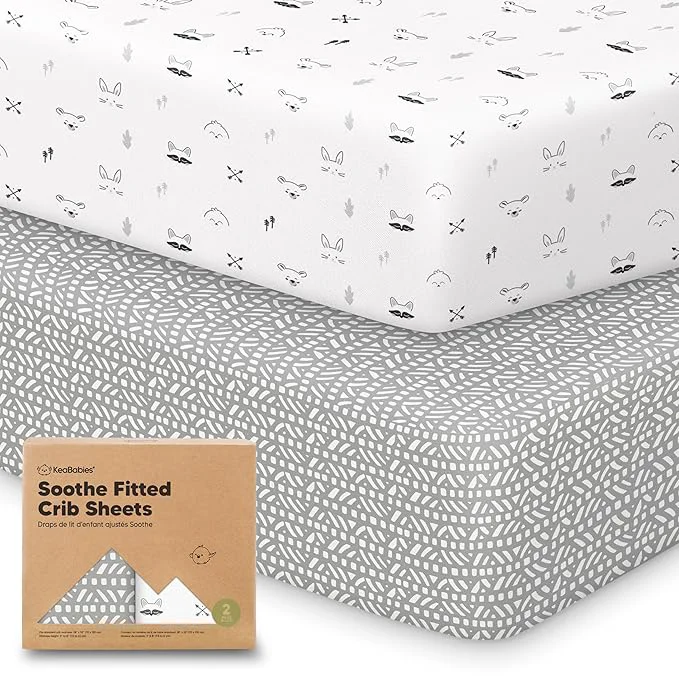 Optimized KeaBabies 2-Pack Organic Crib Sheets Luxury
