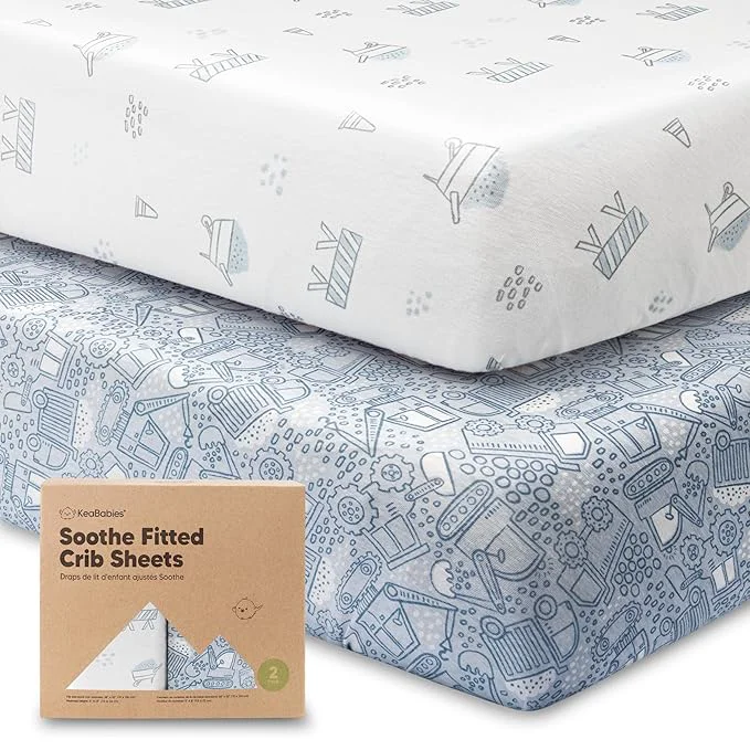 Certified KeaBabies 2-Pack Organic Crib Sheets