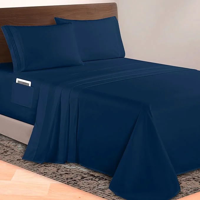World-Class Elegant Comfort Luxurious 1500 Premium Hotel Quality Microfiber 4-Piece Sheet Luxury