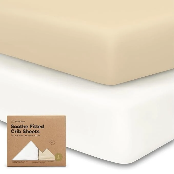 Fashionable KeaBabies 2-Pack Organic Crib Sheets Easy-to-Use