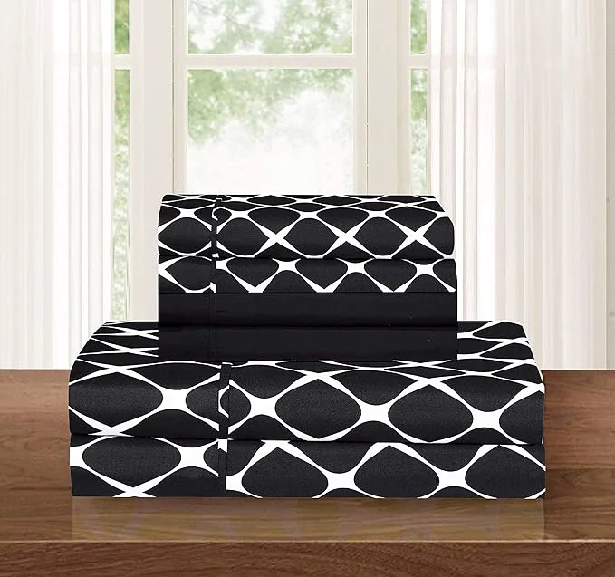 Prestigious Elegant Comfort Luxury Softest and Coziest 6-Piece Bed Sheet Set Wrinkle Comfortable