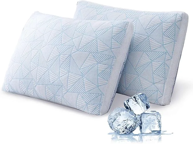 Safe Cotelovo Shredded Memory Foam Cooling Soft Bamboo Viscose Pillows Adjustable Fast