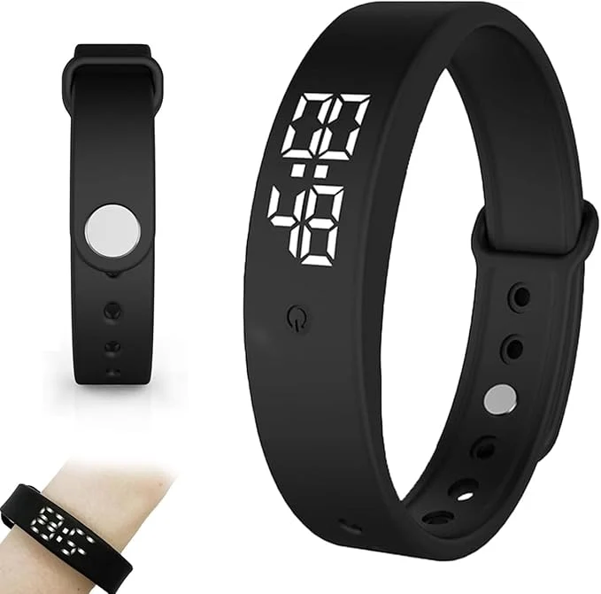 Exceptional Vibrating Alarm Wristband Deaf People Watch Band Fit Sleeps Rise Silent Shock Flexible