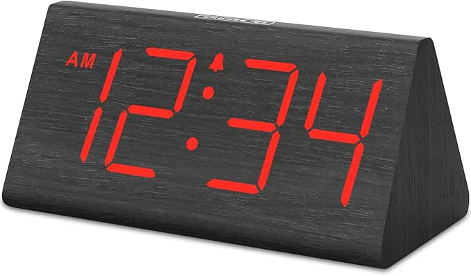 Original DreamSky Wooden Digital Alarm Clocks Contemporary