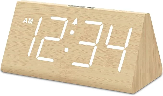 Trendy DreamSky Wooden Digital Alarm Clocks Certified