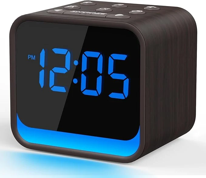 Premium Material Housbay Wooden Sound Machine Alarm Clock Soft