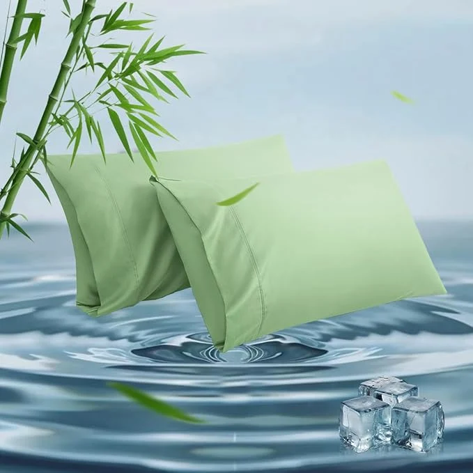 Fine Crafted Standard Pillowcases Cooling Viscose from Bamboo Pillow Covers First-Class