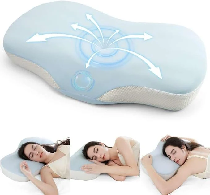 Fine Crafted Cervical Pillow for Neck and Shoulder Support Memory Foam Ergonomic Contour Natural