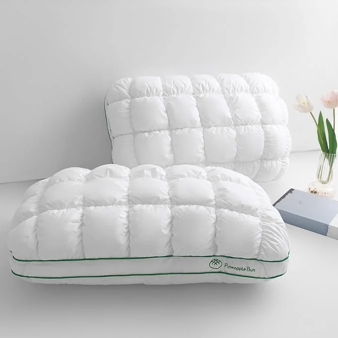 Practical YOUR MOON Fluffy Support Bed Pillow Standard Size Set of 2 Super Soft Premium Fashionable