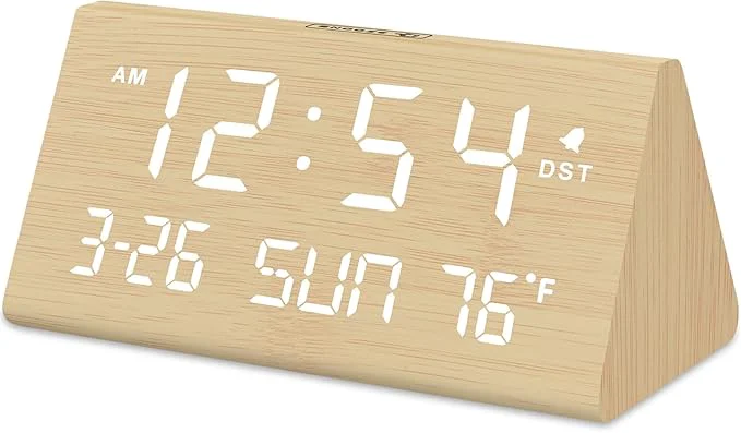 Long-Lasting DreamSky Digital Alarm Clocks for Bedrooms Trendy