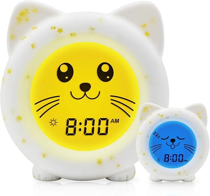 Fine Crafted B H Sleep Trainer Clock for Toddler Cute Kids Ok to Wake Alarm Clock Drop Contemporary