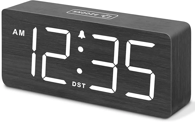 Contemporary DreamSky Wooden Digital Alarm Clock Professional