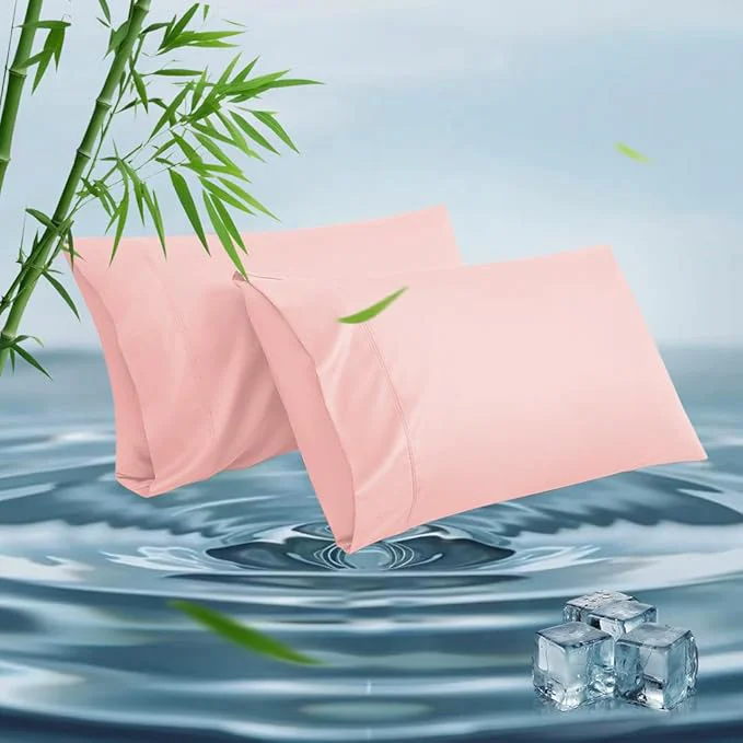 Refined Queen Pillowcases Cooling Viscose from Bamboo Pillow Covers Secure