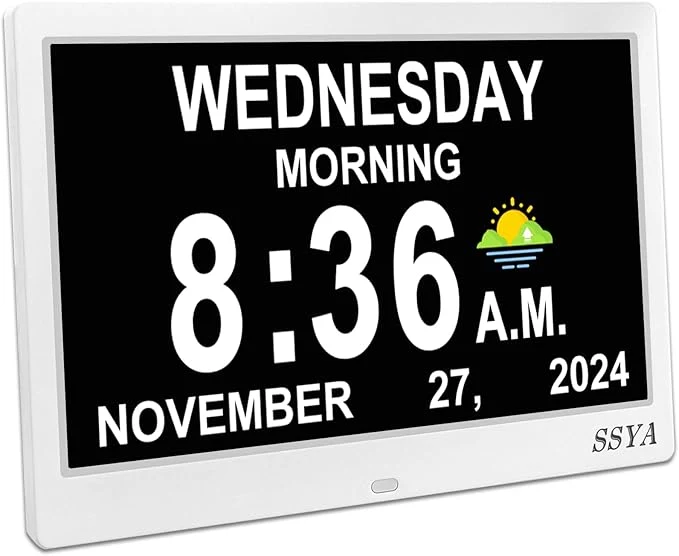 Elegant SSYA Dementia Clock for Seniors Digital Clock High-Quality